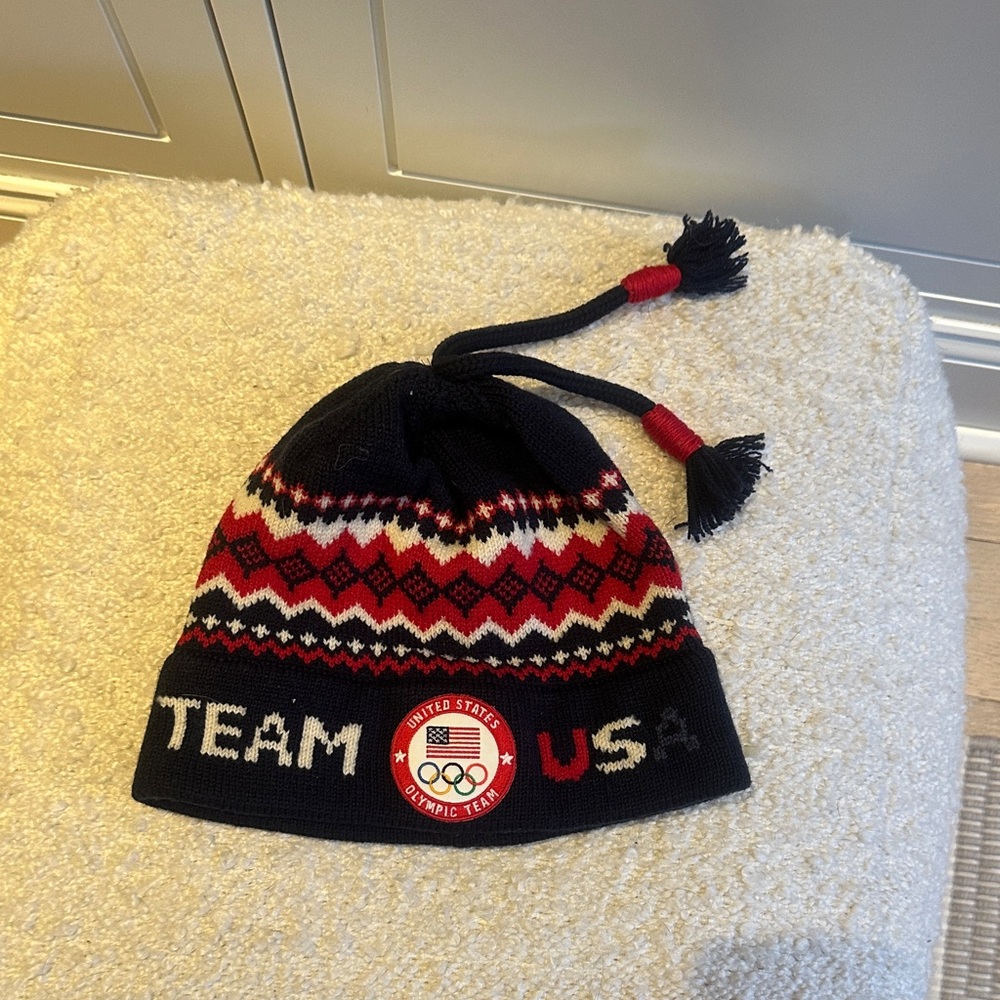 Team USA Olympics Winter Hat - Red, Navy, White
